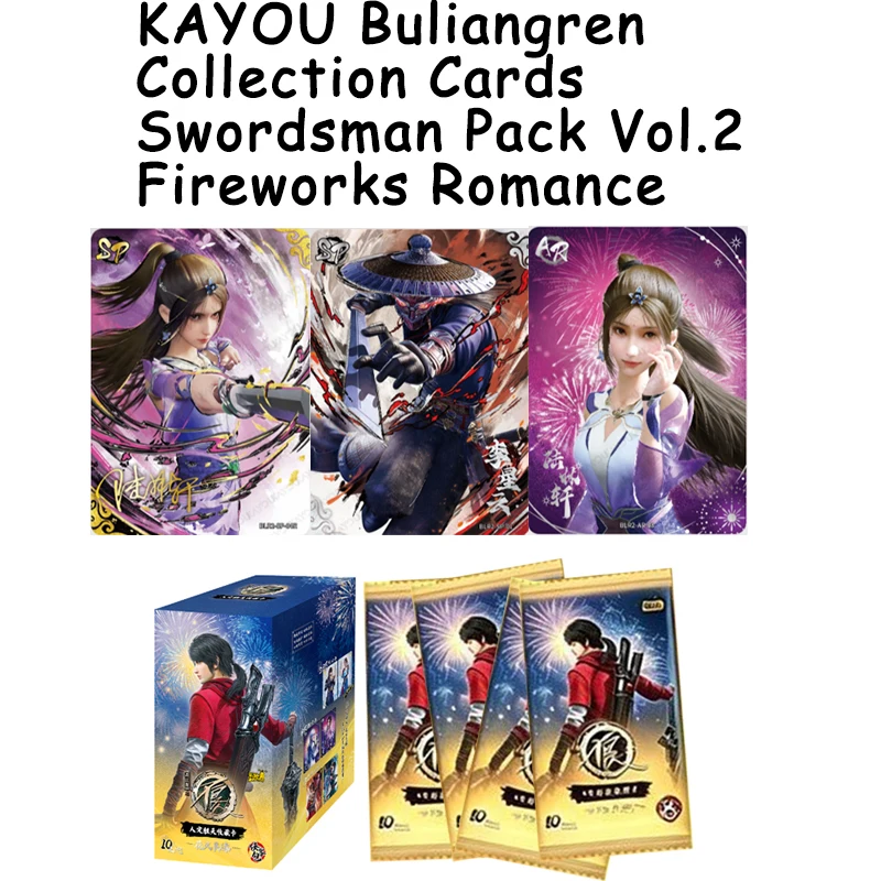 KAYOU Buliangren Cards Vol.2 Swordsman Pack Rare UR SSR Paper Anime Collection Booster Box