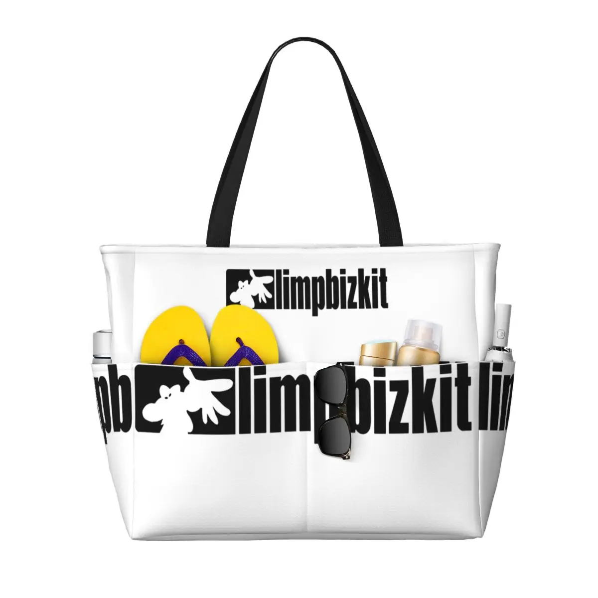 

Limp Bizkit Beach Tote Bag Sport Gym Yoga Duffle Large Tote Bag Women Travel Bag Fitness bag
