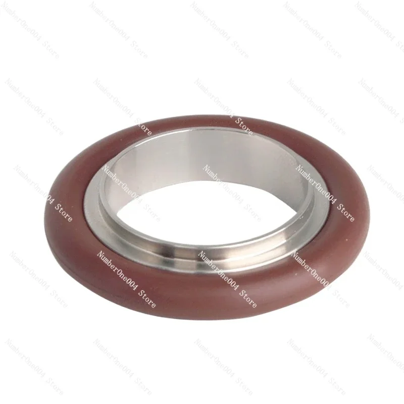 Applicable To 304 Stainless Steel KF High Vacuum Center Bracket NW Fluorine Rubber Ring 16 Seal