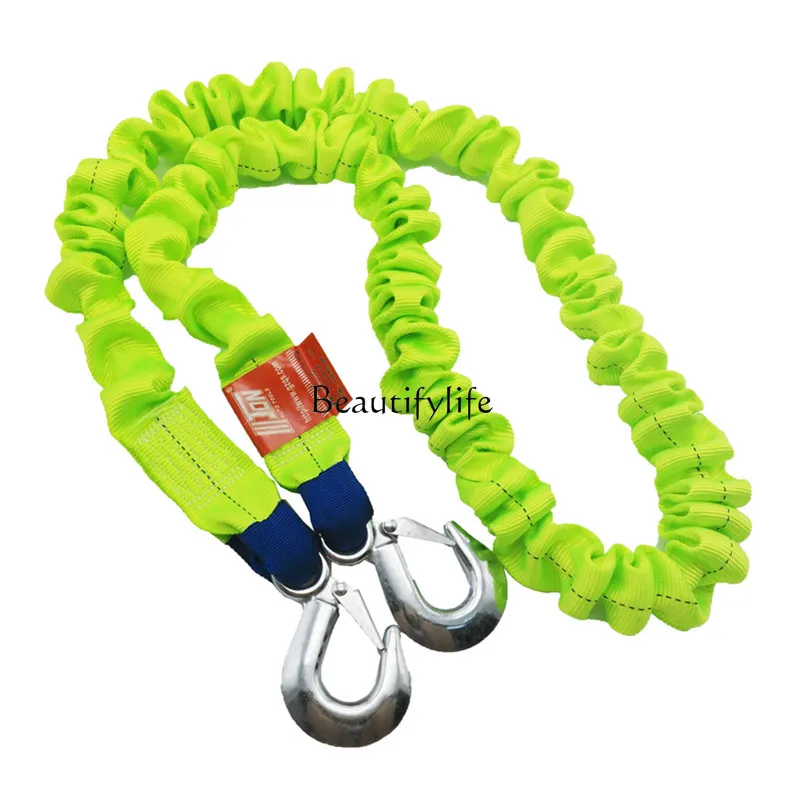 

Automotive Trailer Rope Car Fluorescent Trailer Hand Holding Rope Super Strong Pull Elastic Car Pulling Rope Belt