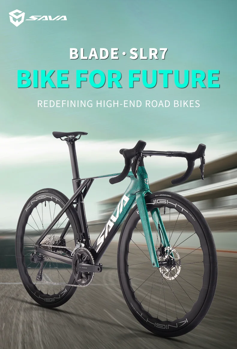 

SAVA Premium Full Carbon Fiber Road Bike Competition-Grade Racing Machine Equipped with SHIMAN0 7170 DI2 Performance Upgrade