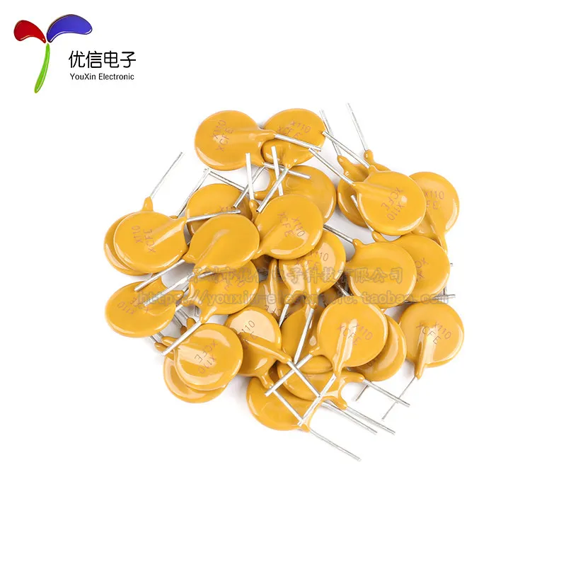 72V 1.1A PPTC In-Line Resettable Fuse/Fuse 72V 1100mA Pin Pitch 5mm 10PCS
