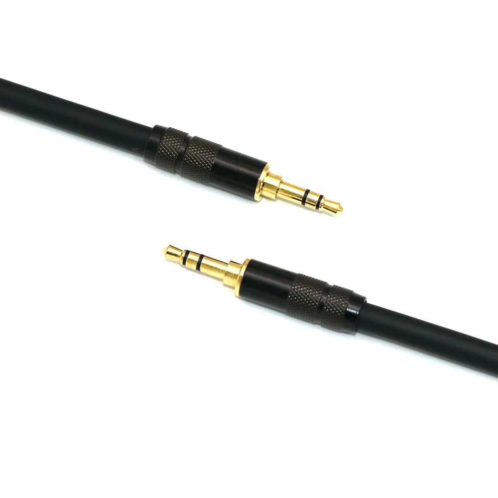 HiFi AUX Cable 3.5mm Audio Speaker Cable Straight TRS to Straight TRS Jack for Guitar Gold-Plated Auxiliary Car Earphone Cable