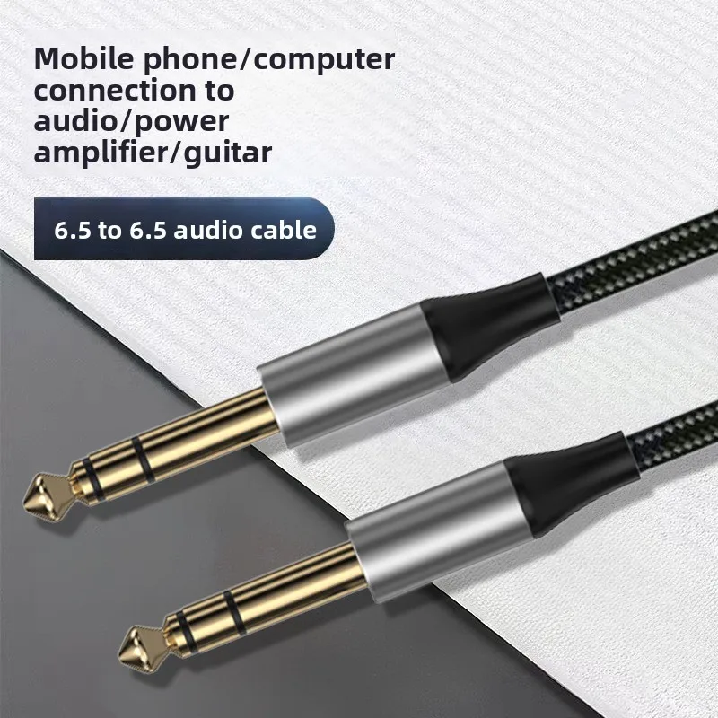 6,35mm Instrumentenkabel 6,35mm Mono-Klinkenstecker 1/4" TS-Kabel Unbalanciertes Gitarren-Patchkabel/Instrumentenkabel Stecker zu Stecker – Detail 2