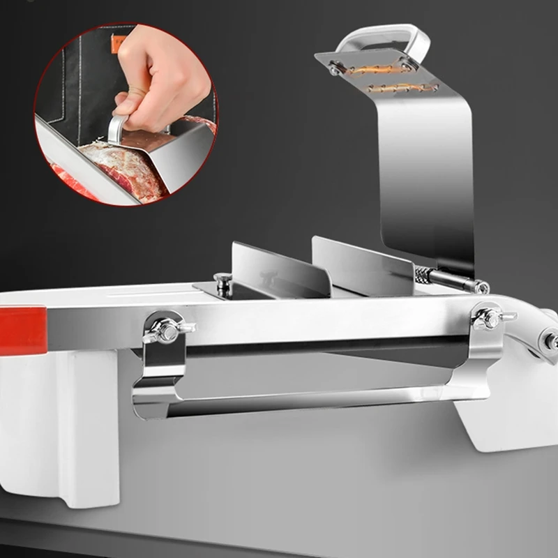 

AC62-Manual Freeze Meat Slicer, Stainless Steel Meat Cutter Beef Mutton Roll Meat Food Slicer Slicing Machine For Home