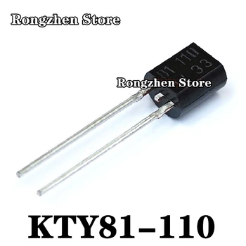 New original KTY81-110 straight plug TO-92 PTC linear thermistor temperature sensor screen printing: 81110