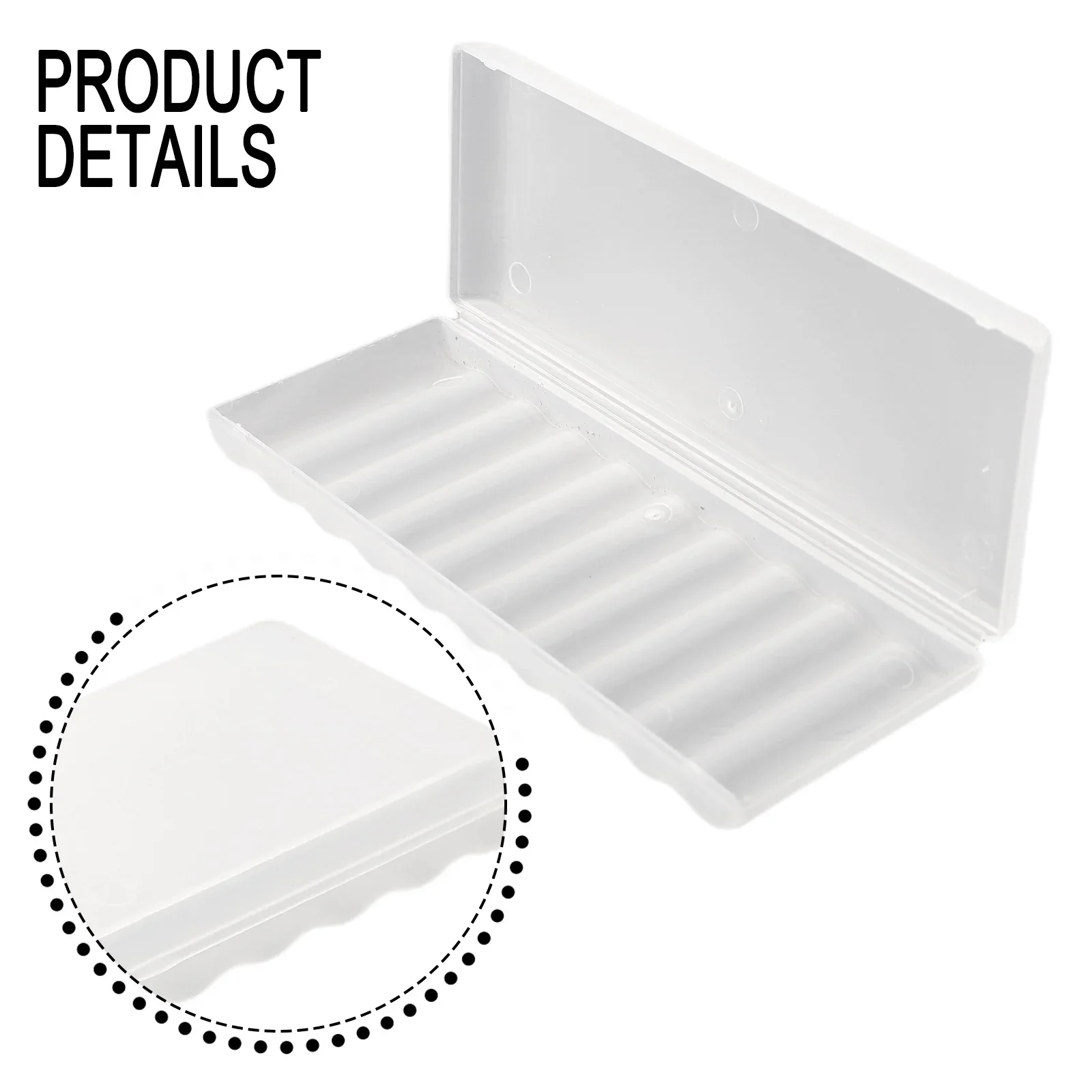 Workshop Equipment Battery Storage Tool Boxes Battery Plastic Case Offive PP Hard Closed Tightly High Precision White