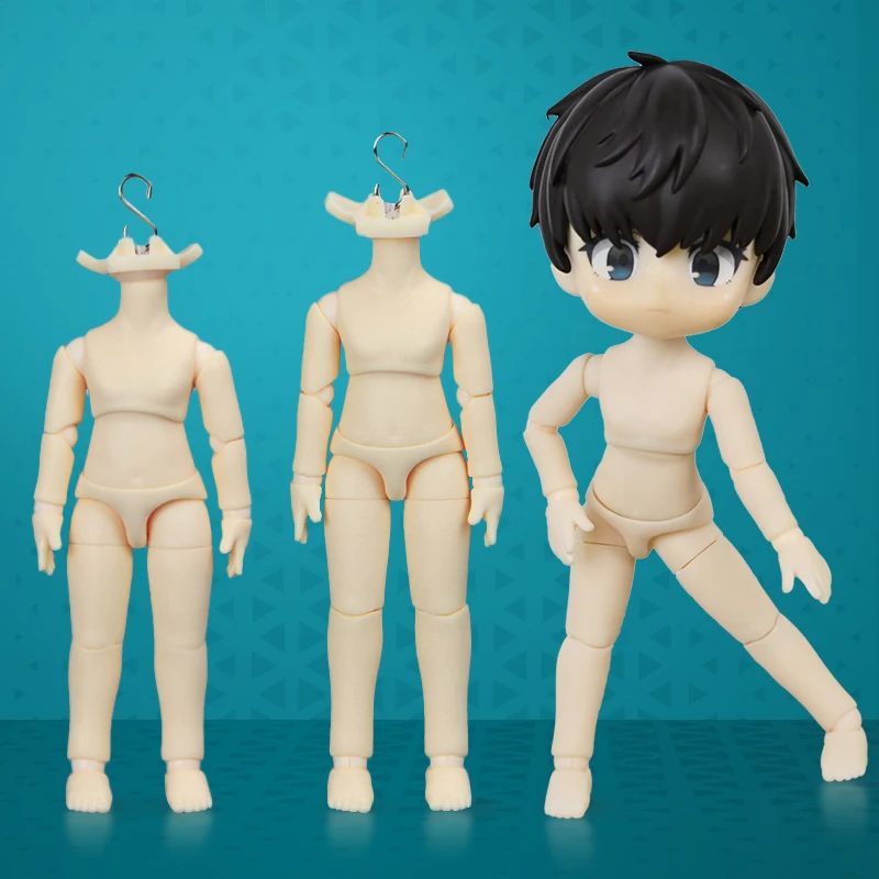 YMY doll body Ob11 S hook movable joint Anime Figure Doll  white Normal skin accessories For Obitsu11 GSC STO 1/12 BJD Doll Head