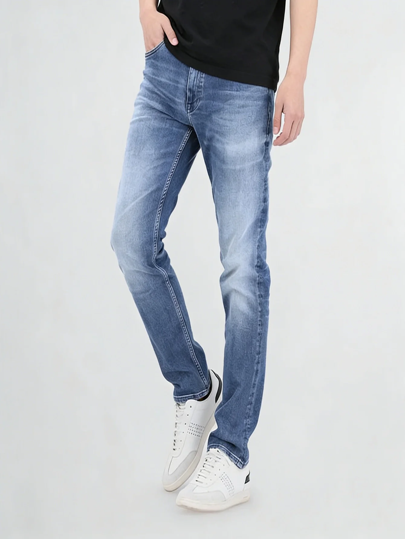 

Мужские и женские джинсы синего цвета, узкие, из денима, в стиле ретро Y2K, для свиданий. Аксессуары и ремни в комплект не входят.