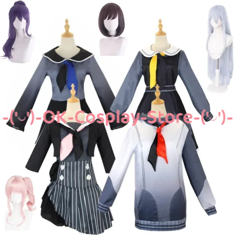 Project Sekai Colorful Stage! Feat.At 25 O'clock Nightcode Akiyama Mizuki Yoisaki Kanade Ena Mafuyu Outfit Cosplay Costume Wig