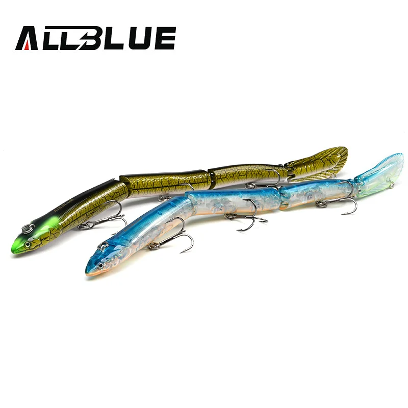 ALLBLUE Jointed Eel Swimbait 26g 235mm Slow Floating Minnow Fishing Lure Wobbler Jerkbait Artificial Hard Bait Pike Bass Perch