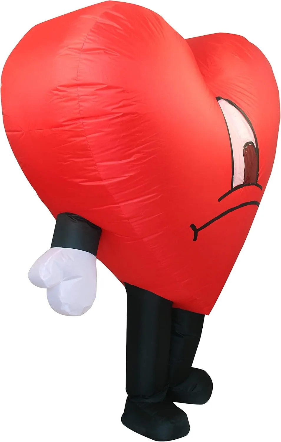 لطيف الأحمر الحب القلب نفخ زي التميمة فستان حفلة عطلة تأثيري - لينة نفخ التميمة الزي #6