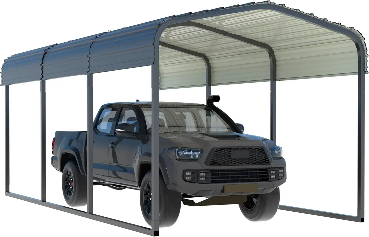 

VEIKOU 10' x 15' x 8.5' Carport, Heavy Duty Carport with Thicken Steel Roof, Upgraded Extra Large Carport Garage, Metal Car