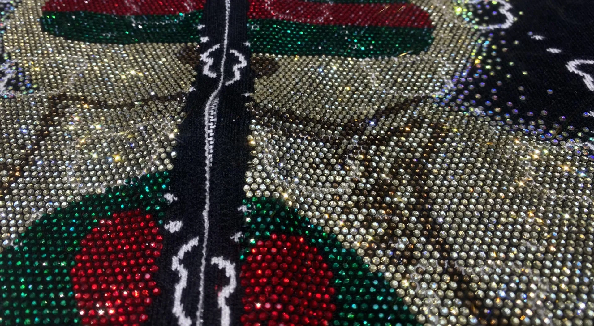 Moda urso diamantes lado listra calça define feminino outono agasalho com zíper camisola solta casual conjuntos de duas peças das mulheres outifits