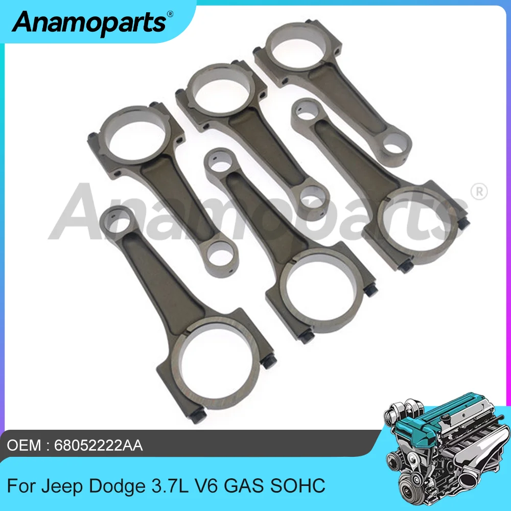 Biela para Motor a Gasolina V6 3.7L Compatível com Jeep Commander Grand Cherokee Dodge Dakota Ram 1500 2500 3500 Peça EKG 68052222AA