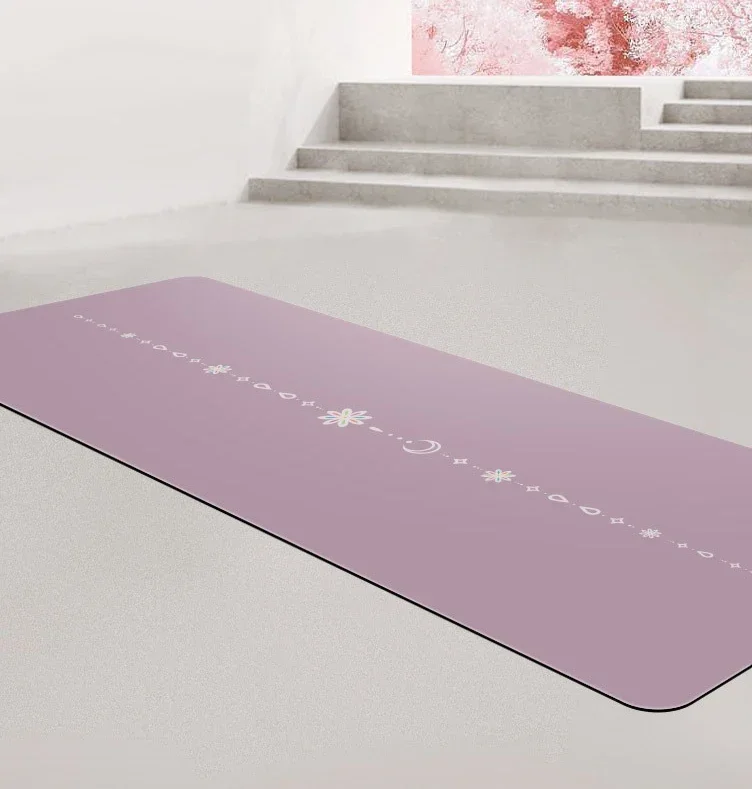 5mm Natural Rubber Yoga Exercise Mattress Colorful Eco-friendly Sweat-absorbent Non-slip Yoga Mat for Fitness Dance Yoga Pad