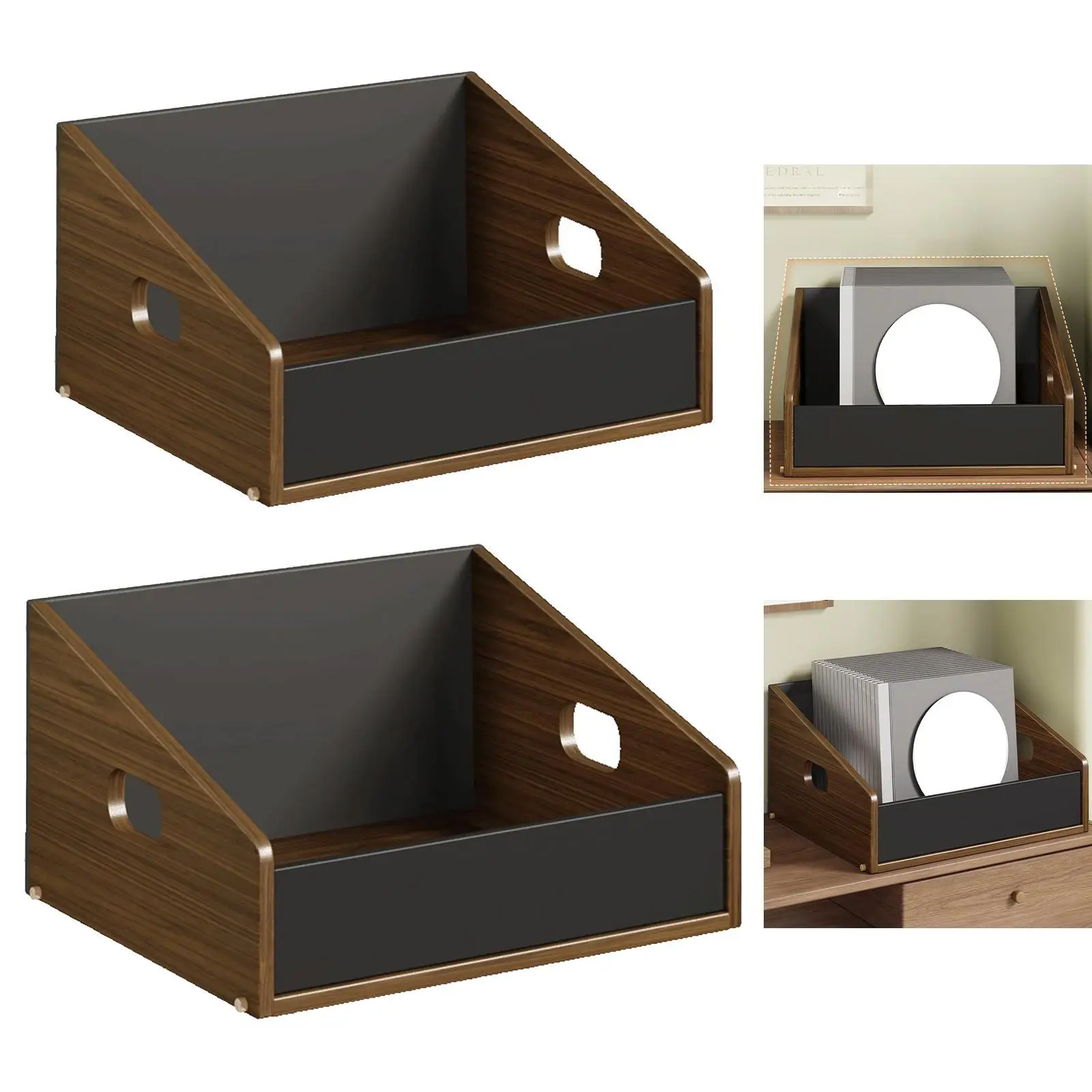 

Vinyl Record Storage Holder Home Decor Display Stand for CD Magazines Books