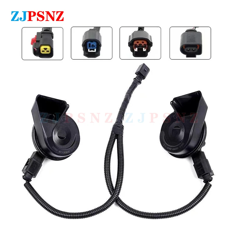 Car Horn Plug Speaker Adapter Pigtail Socket Two Special Line Beam Horn Wiring Harness Female Male Plug Horn Socket Conversion