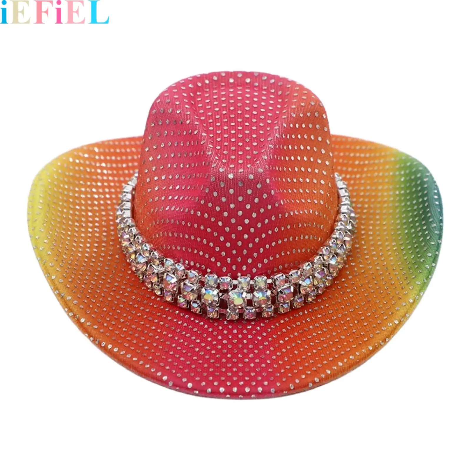 

Mini Western Cowboy Hats Glitter Cowgirl Hat Disco Party Decors Cosplay Costume Party Dress Up Accessories