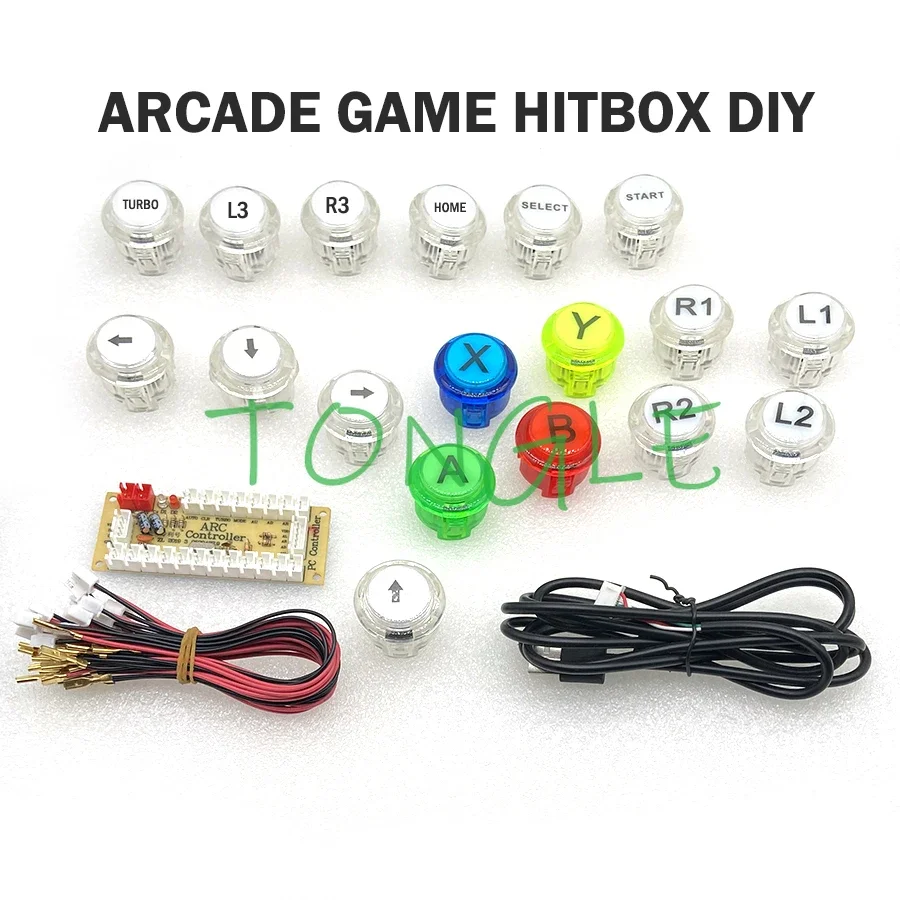 

Hitbox Нулевая задержка DIY ПК/PS/Raspberry Pi аркадная игра USB кодировщик комплект для Mame файтингов все кнопки набор с проводом