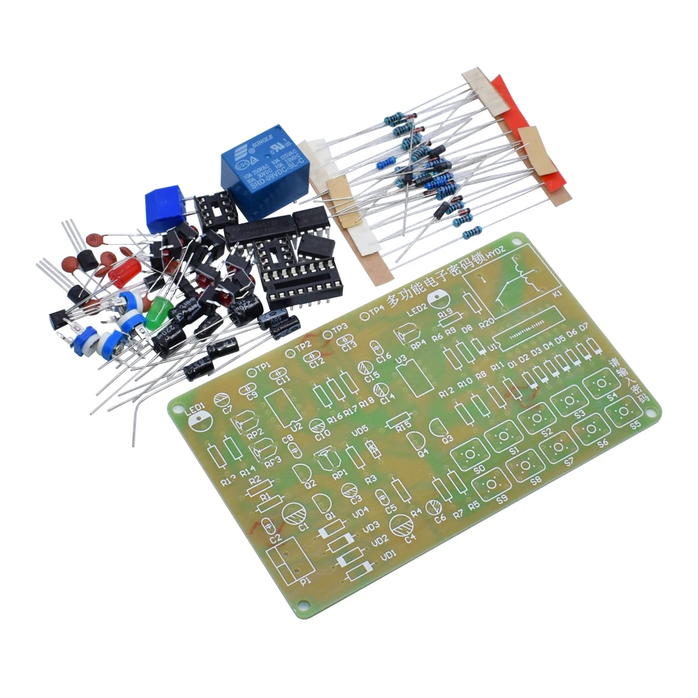 Multi Function Electronic Code Lock Circuit Kit DIY