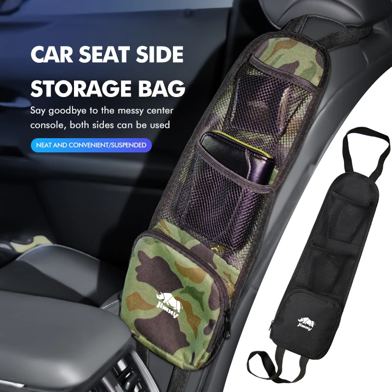 Car Seat Side Storage Hanging Bag Drink Holder Mesh Pocket For Suzuki Jimny b74 jb23 jb64 jb43 jb53 jb32