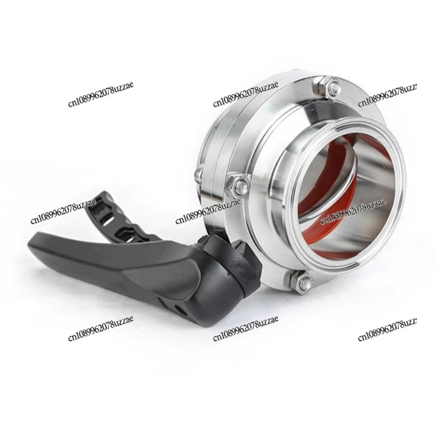 Stainless Steel Duckbill Quick Loading Butterfly Valve Sanitary Grade Manual Clamp Type Chuck 316