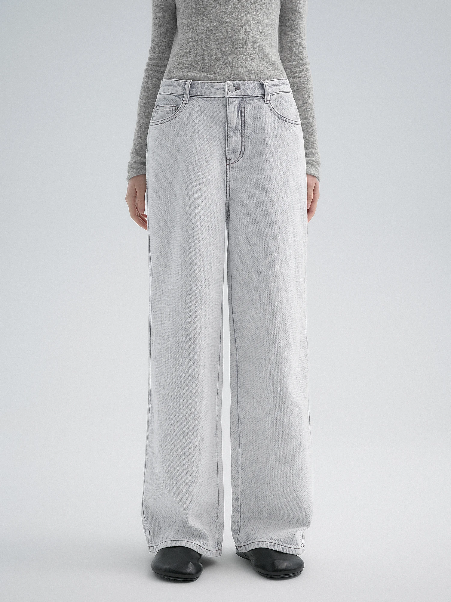 

Джинсы Hua Ji Yan из денима для женщин, винтажные, с эффектом потертости, особая структура, слой из хлопка, эластичные, с завышенной талией