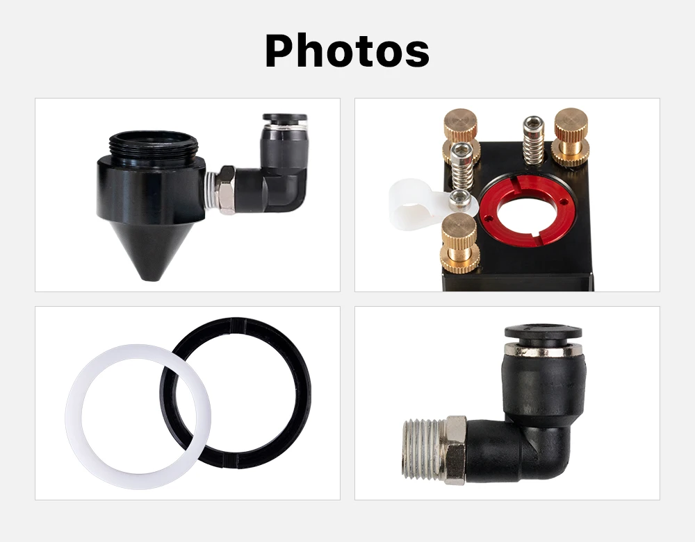 Cloudray Neue Ankunft CO2 Laser Kopf für Dia.20mm FL 50.8/63,5mm Objektiv D25mm Spiegel Außen Slider Typ mit air Assist Düse – Detail 4