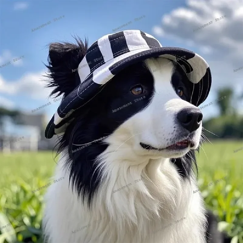 

summer dog hat outdoor sun hat pet cat cute open ears bizarre bear side shiba dog bucket hat