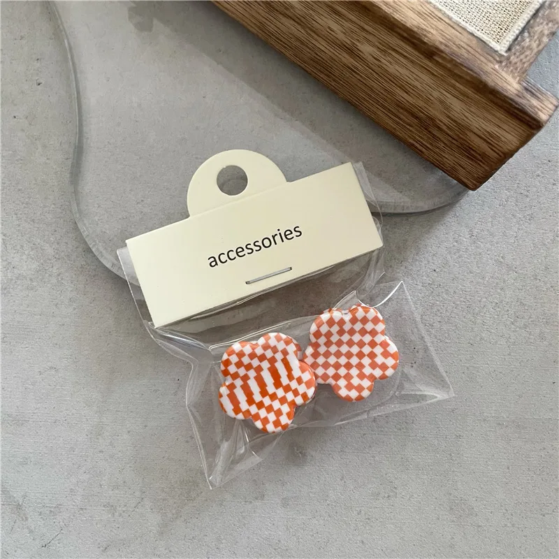 Temperament cute acetic acid small flower mini side bangs small grab clip five-petal flower hairpin hair grab Korean version