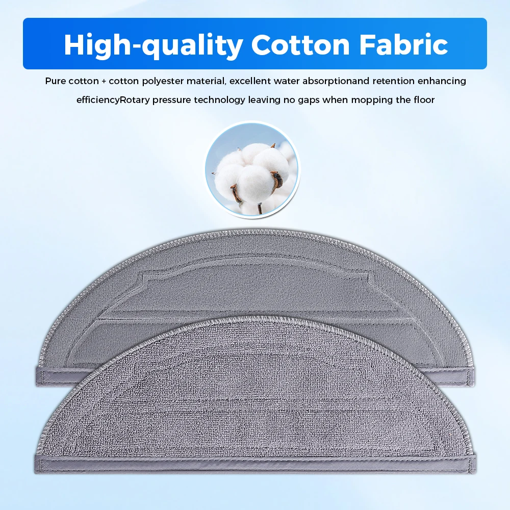 Fit For Roborock Q10V/Q10V+/Q10 VF/Q10 VF+/Q10 S5/Q10 S5+/S8 Pro/S8 Pro Plus Robot Vacuum Mop Cloth Pads Parts Accessorie