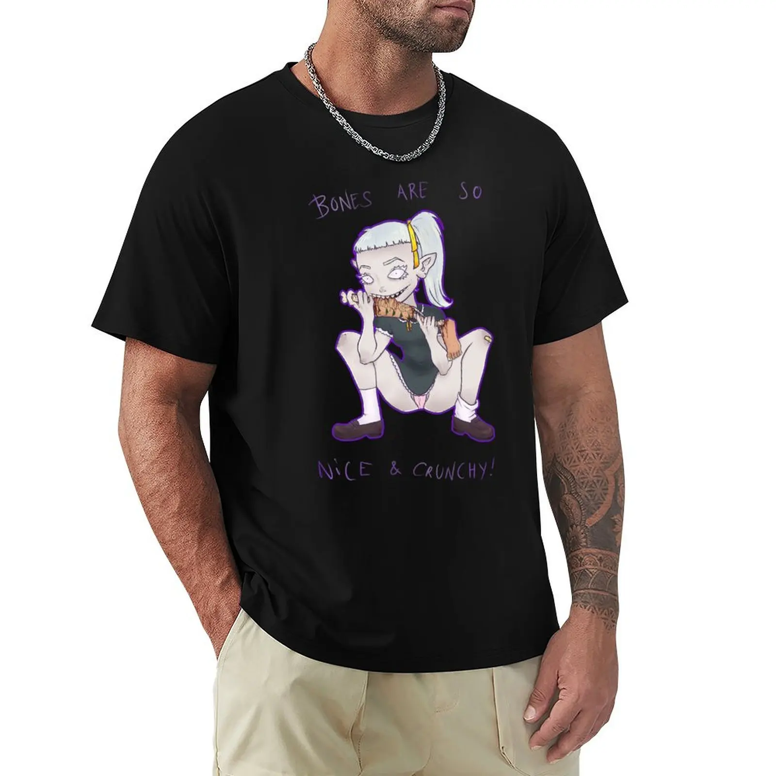 BONES ARE SO NICE & CRUNCHY! T-Shirt mens graphic t shirts T-Shirt