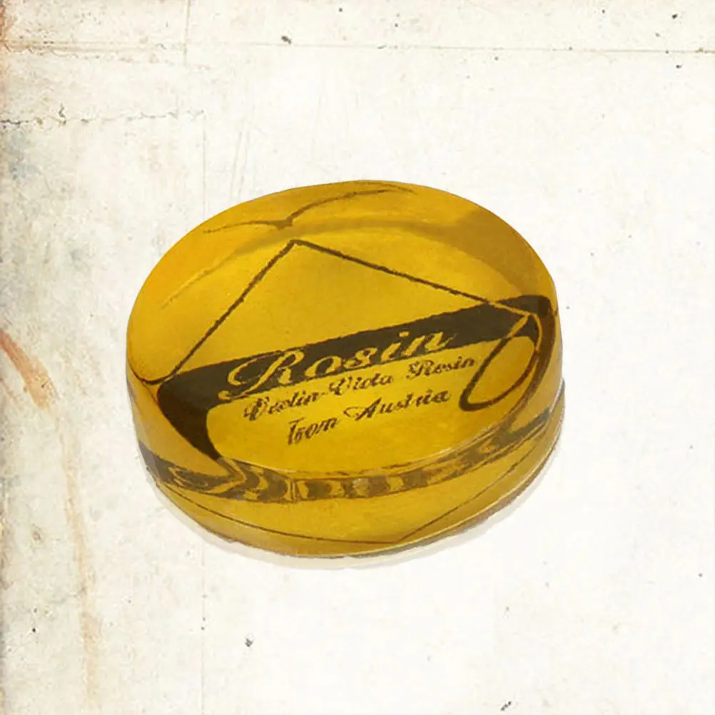 Transparent Yellow Low Dust Rosin Natural Strong Adhesion Good Friction for Violin Viola Cello Bowed String Instruments Pure