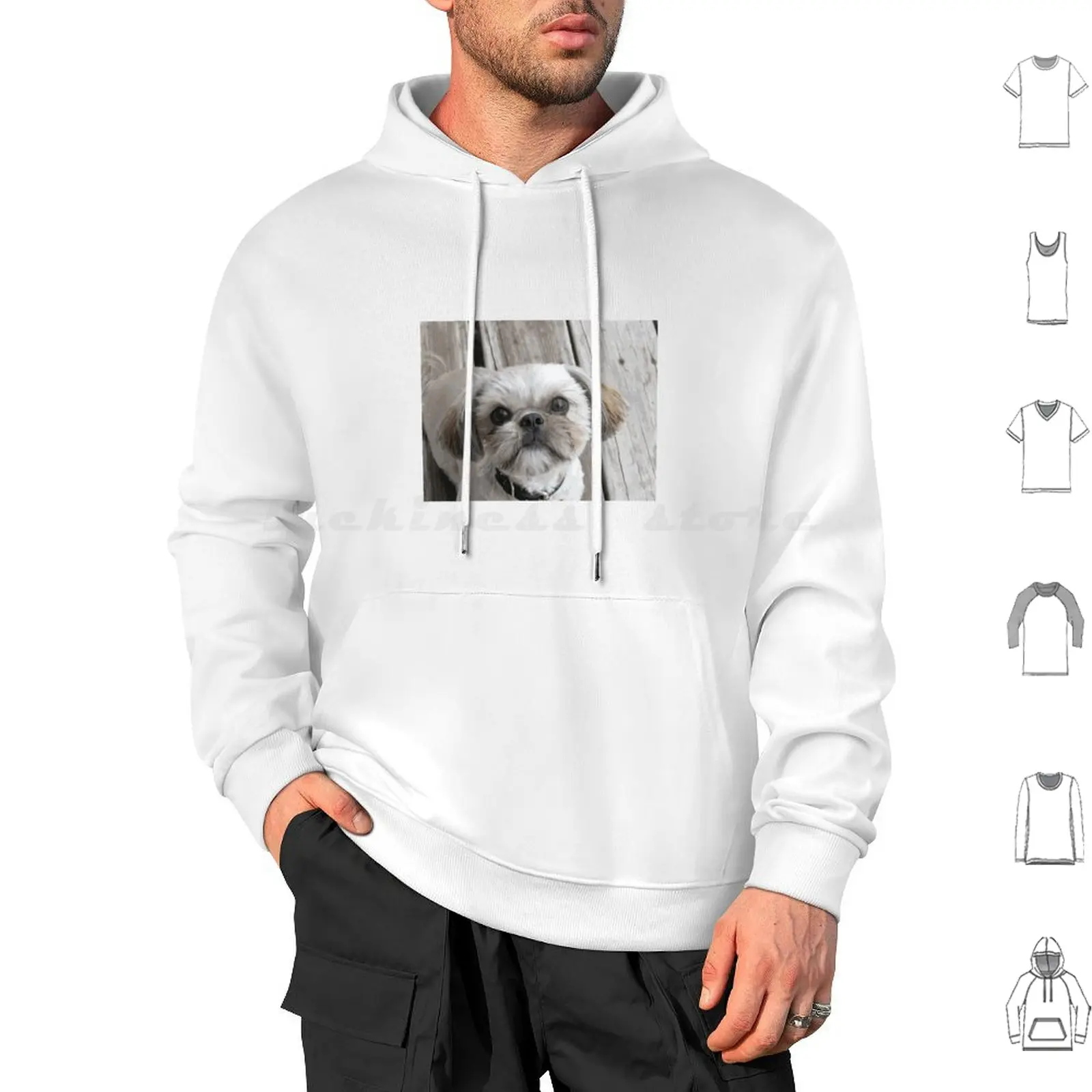 Cute Shihtzu Hoodies Long Sleeve Cute Dog Puppy Shihtzu