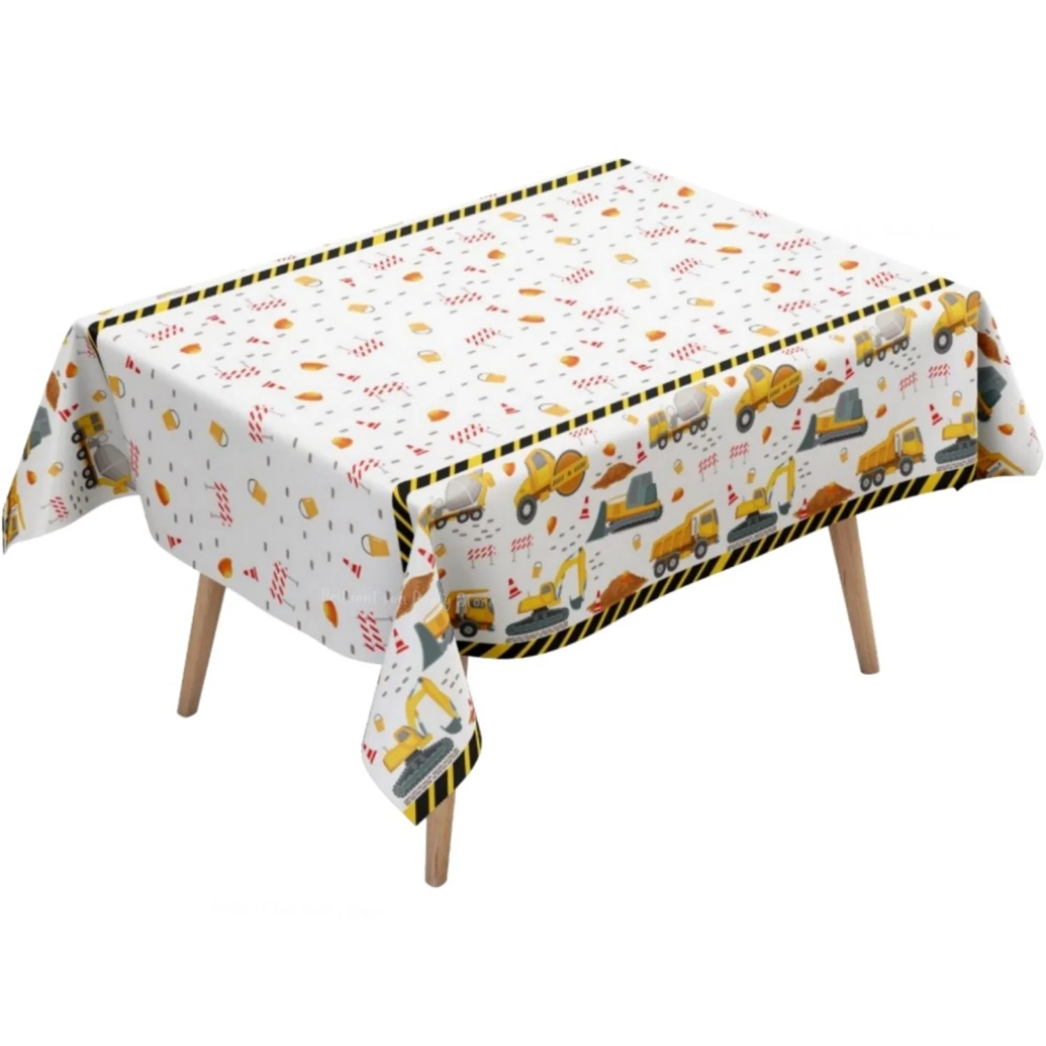 Nappe de fête de Construction, thème de véhicule d'ingénierie, cadeaux pour enfants, tracteur, pelle, Bulldozer, décorations de réception-cadeau pour bébé
