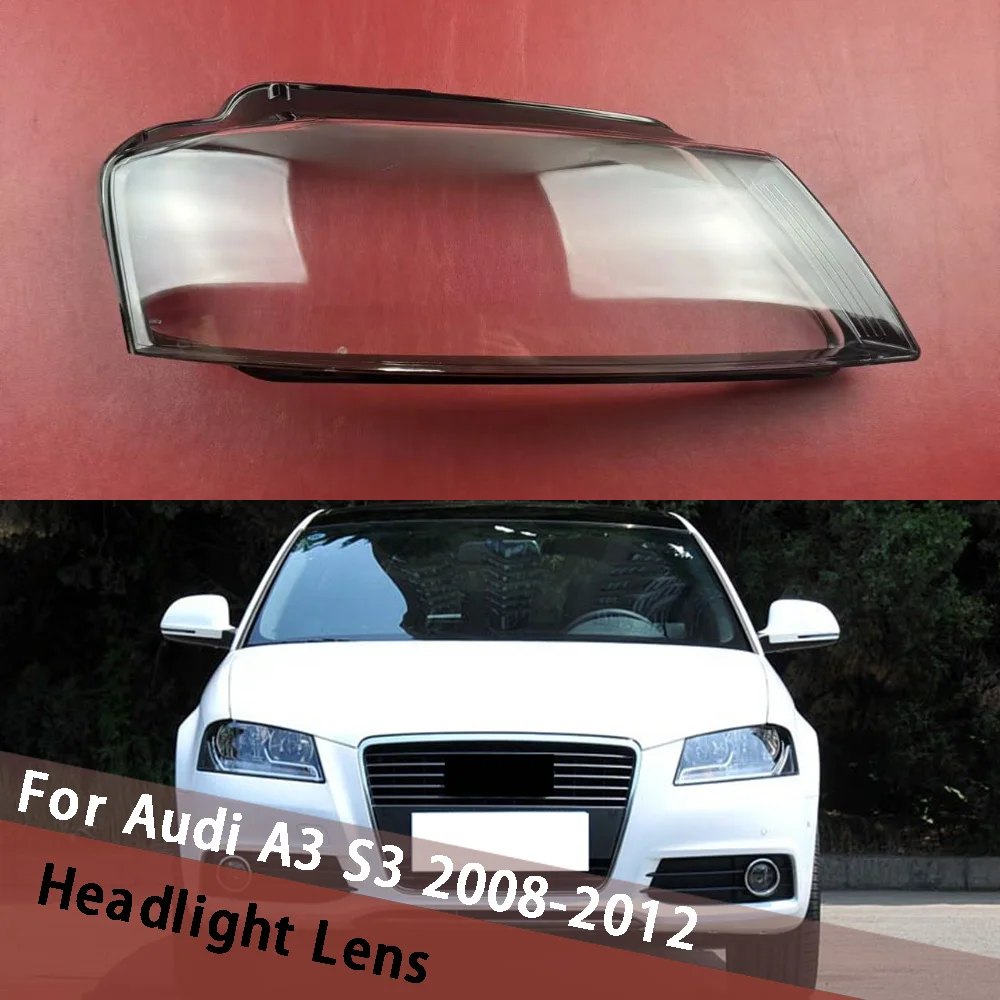 

Для Audi A3 S3 2008-2012 крышка фары прозрачный абажур чехол для фары корпус из плексигласа заменить оригинальный абажур для линз