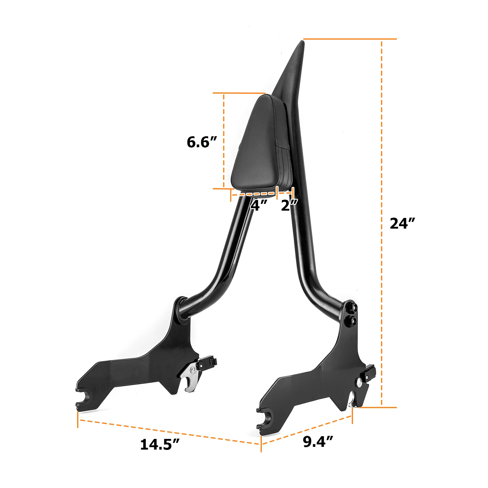 Motorcycle Quick Detachable Passenger Backrest Sissy Bar Fat Bar 1.3