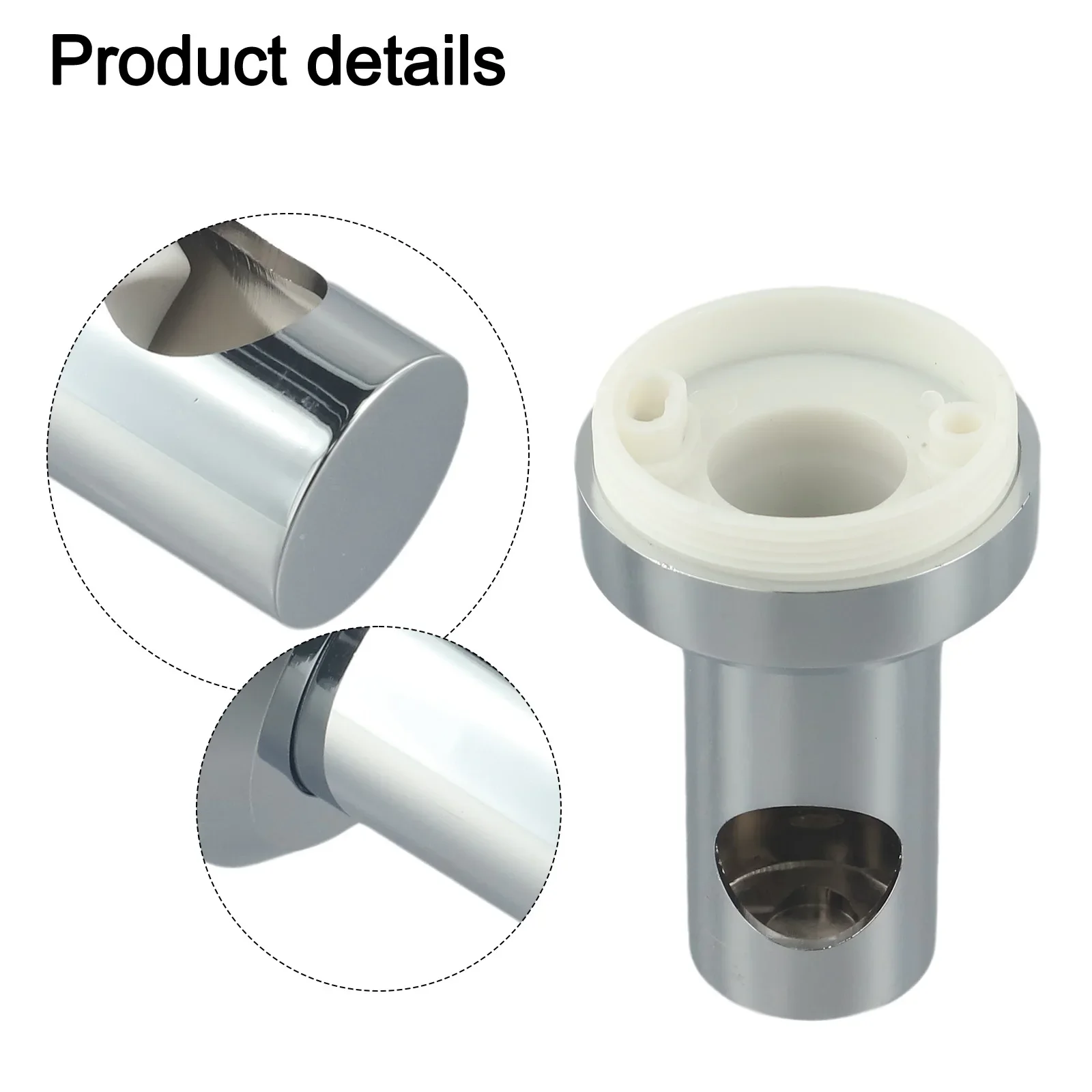 1pc Wall Riser Bracket 22mm Hole Shower Rod Mounting-Bracket Round Pipe Bathroom Fitting-Holder ABS Bathroom-Fixture Accessories