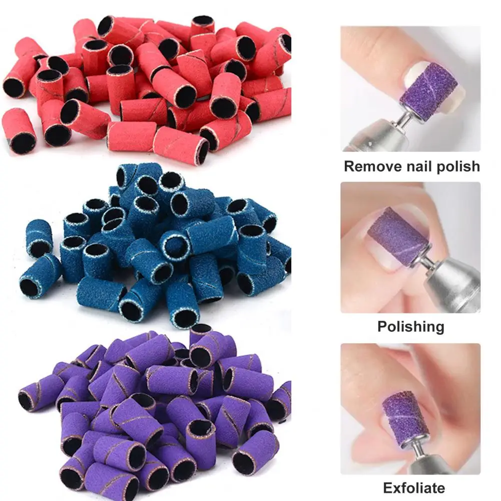 Sand Band Mini Nail Sanding Bands Manicure Excellent Hardness  Practical Electric Nail Machine Drill Sanding Rings