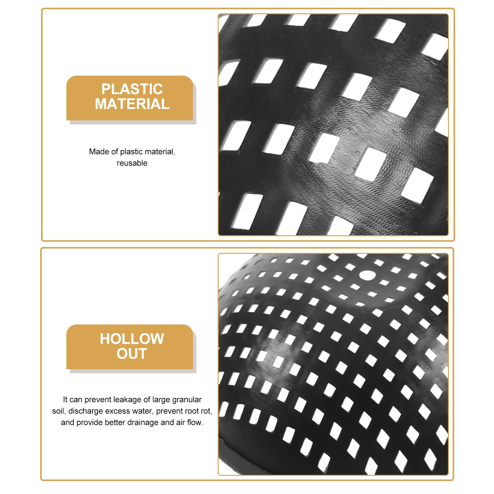 

50Pcs Plant Pot Hole Mesh Pads Sufficient Quantity for Various Sizes Flowerpot Bottom Mat Flower Pot Hole Mesh Pads