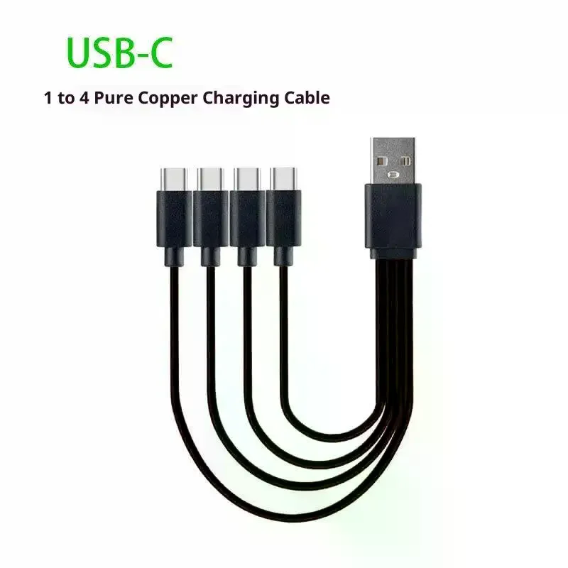 4 in 1 USB-Type C Fast Charging Data Cable Multi-Splitter for Huawei Tablet PC Laptop - High-Speed Data Sync Cable