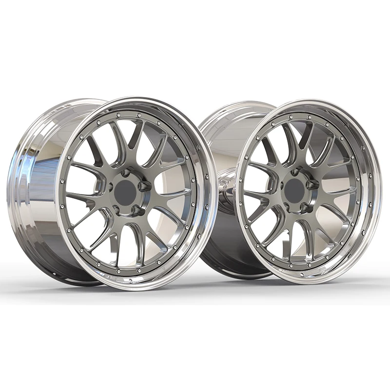 BR 2 Piece Forged Wheel 18 19 20 21 22 23 24 26 Inches Deep Concave Passenger Car Wheels Concave Two Pieces Forged Wheels