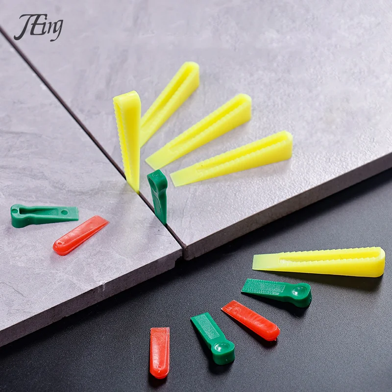 

100Pcs Tiling Tool Tile Spacers Plastic Reusable Positioning Clips Wall Level Up Tiles Flooring Spacers Locator