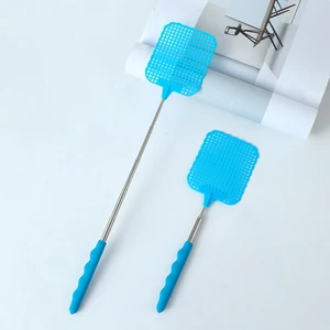 Manual retrátil plástico mata-moscas, assassino do mosquito doméstico, ferro, casa, artefato, 1pc 8 principais vendas caçador de moscas - №8