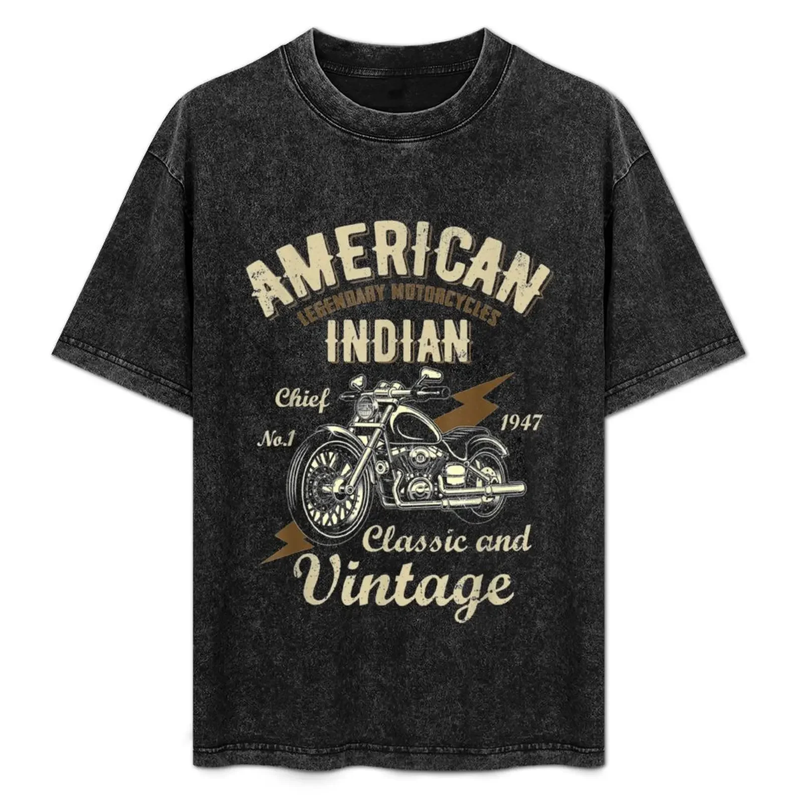 

Retro Vintage American Motorcycle Indian For Old Biker Club T-Shirt blue archive heavyweights mens white t shirts