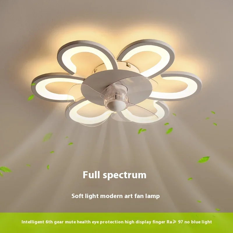 

Fan Light 2025 New Modern Simple Bedroom Light Creative Household Ultra-thin Silent Ceiling Fan Light Ceiling Lamp