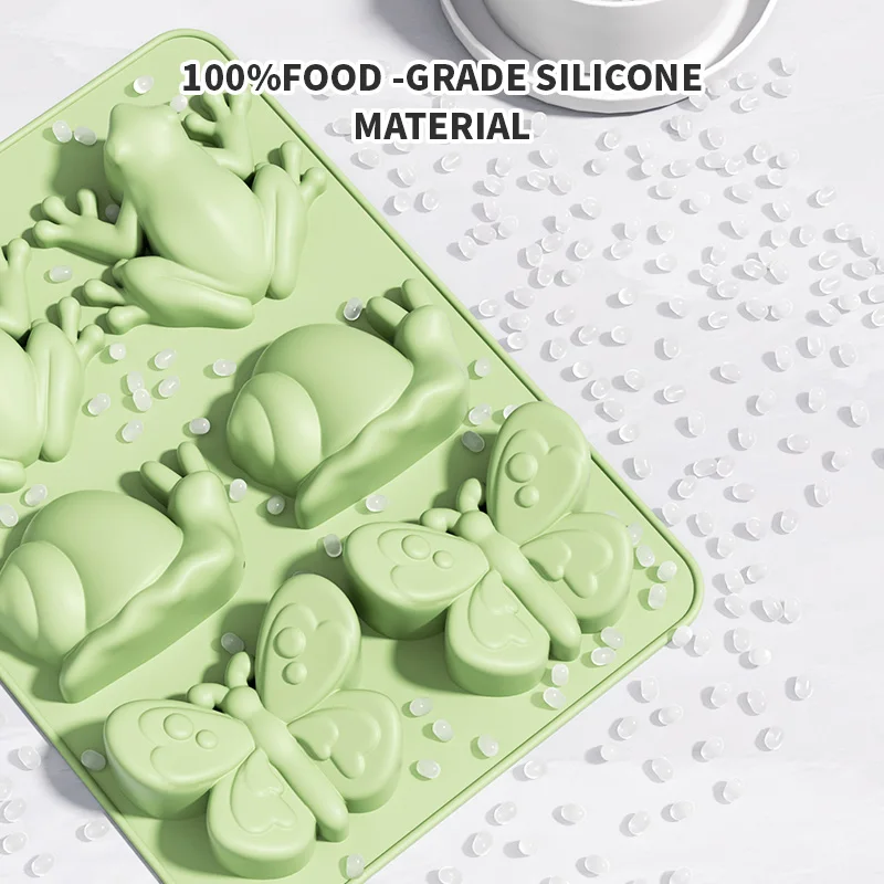 Chocolate Frog Mold,Silicone Molds for Chocolate, Food Grade no-stick Baking, candy and butter Mold Animal Silicone Molds