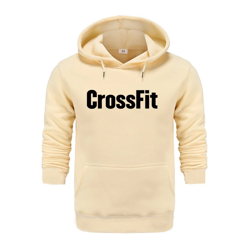 Men Sweatshirt CrossFit To Declare Fittest Black Print Hoodies Luxury Pullovers Long Sleeve Sweaters Hoodie Casual Tops 2024 New