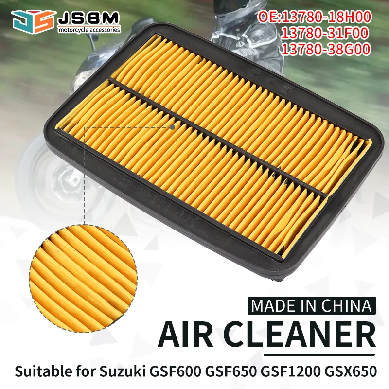 

JSBM For Suzuki GSF600S GSF600U GSX650F GSF650S Air Filter GSF1250S GSF1250A Bandit GSF 600 650 1250 U SA FA Intake Cleaner